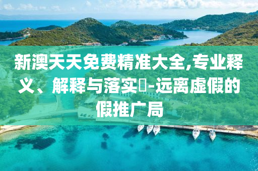 新澳天天免费精准大全,专业释义、解释与落实?-远离虚假的假推广局