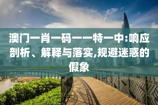 澳门一肖一码一一特一中:响应剖析、解释与落实,规避迷惑的假象