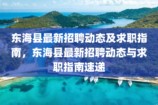 东海县最新招聘动态及求职指南，东海县最新招聘动态与求职指南速递