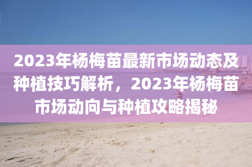 2023年杨梅苗最新市场动态及种植技巧解析，2023年杨梅苗市场动向与种植攻略揭秘